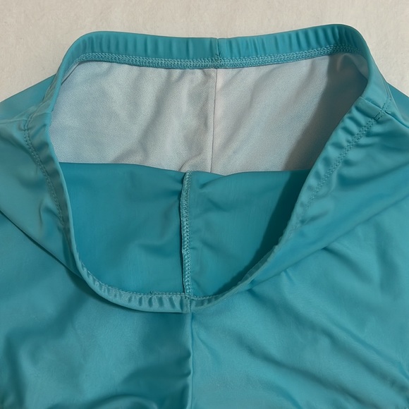 Blue Spandex Booty Biker Shorts  / Swimwear Bottom / Beachwear / Yoga Shorts - Picture 3 of 3